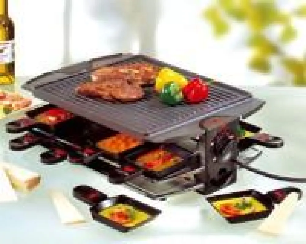 Elektrischer Tischgrill für Charbonade und Raclette