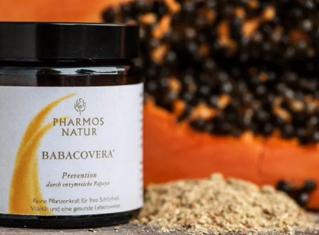 Wirkstoffreiches Enzympeeling von innen. Babacovera®. Bild: Wirkstoffreiches Enzympeeling von innen. Babacovera®.