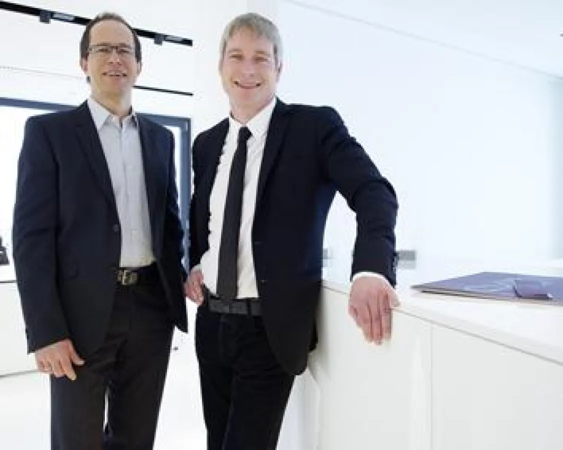 Die Geschäftsführer Marco Spitzar und Sergej Kreibich
