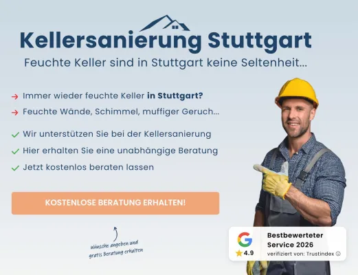 Bild: Hangwasser im Kessel: Kellersanierung Stuttgart erklärt das Schichtenwasser-Problem 