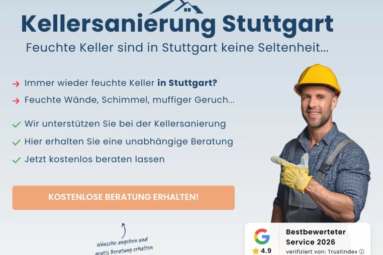 Hangwasser im Kessel: Kellersanierung Stuttgart erklärt das Schichtenwasser-Problem Bild: Hangwasser im Kessel: Kellersanierung Stuttgart erklärt das Schichtenwasser-Problem