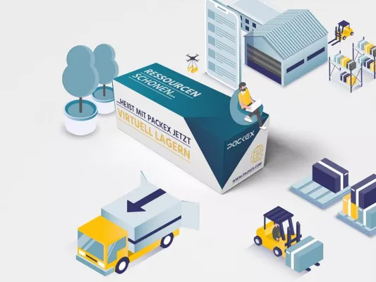 Bild: Ressourcenbewusste Beschaffung von Faltschachteln mit dem virtuellen Lager der PackEx GmbH