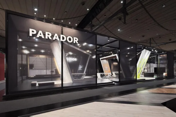 Bild: Markenskulptur für Parador auf der Domotex 2014