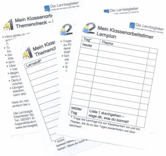 Bild: Themencheck und Lernplan: Richtig mit Zeugnissen umgehen