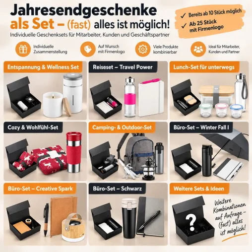 Bild: Jahresendgeschenke mit Markenwirkung: Individuelle Geschenksets für Unternehmen