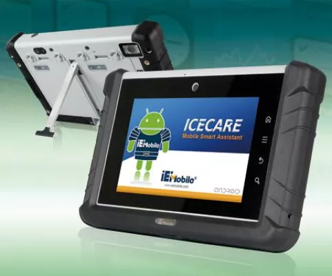 Bild: Robuster Android-Tablet-PC mit Hot-Swap Akkus