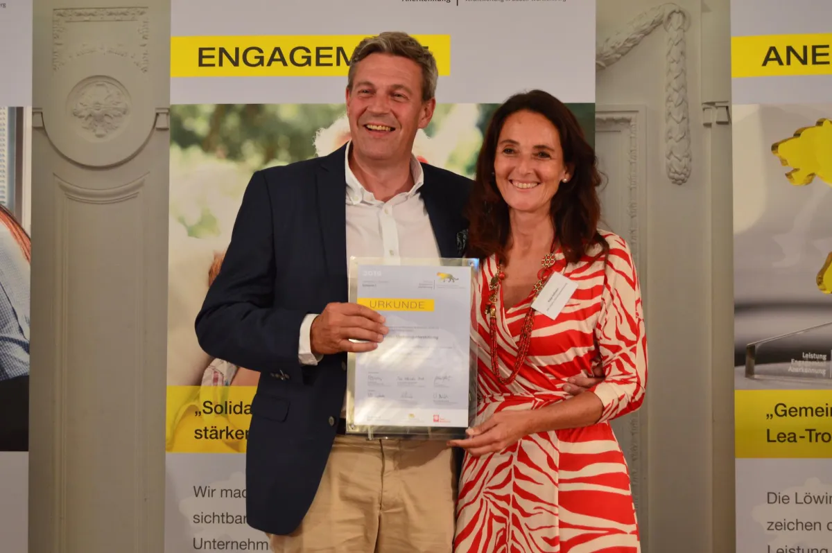 Peter Kaiser und Katja Hofmann von der KMU Stuttgart