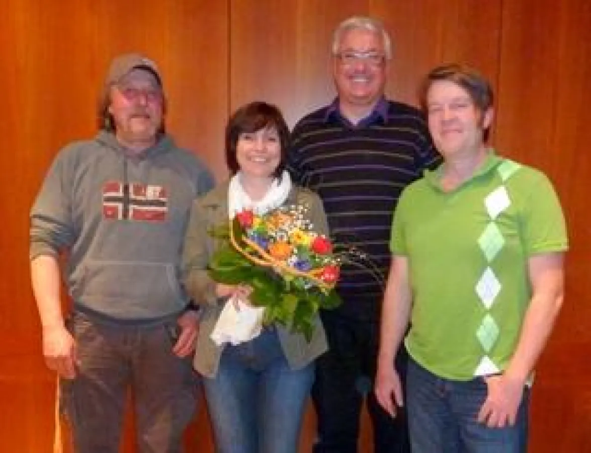 Der neue Vorstand der regionalen Landschaftsgärtner: Thomas Zink, Cordula Brand, Eberhard Gall und Patrick Wolther (v.l.n.r.).