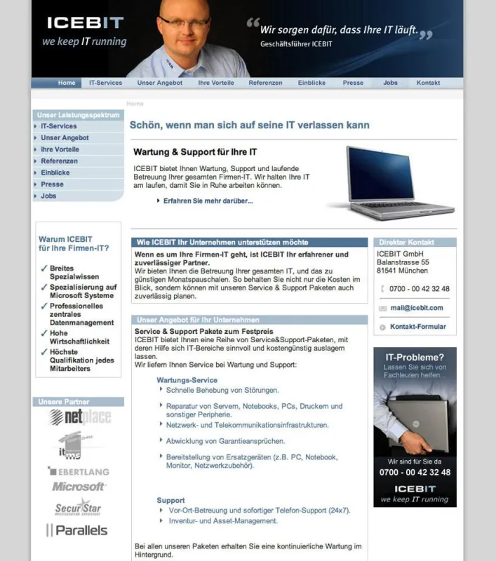 Der Münchner IT-Dienstleister ICEBIT erstrahlt nicht nur im Web im neuen Look