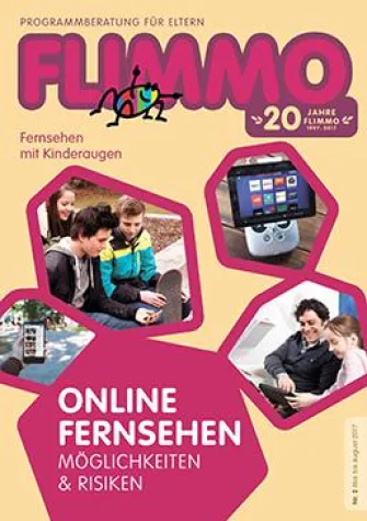 FLIMMO-Ausgabe 2/2017 mit Titelthema „Online Fernsehen“ kostenlos erhältlich Bild: FLIMMO-Ausgabe 2/2017 mit Titelthema „Online Fernsehen“ kostenlos erhältlich