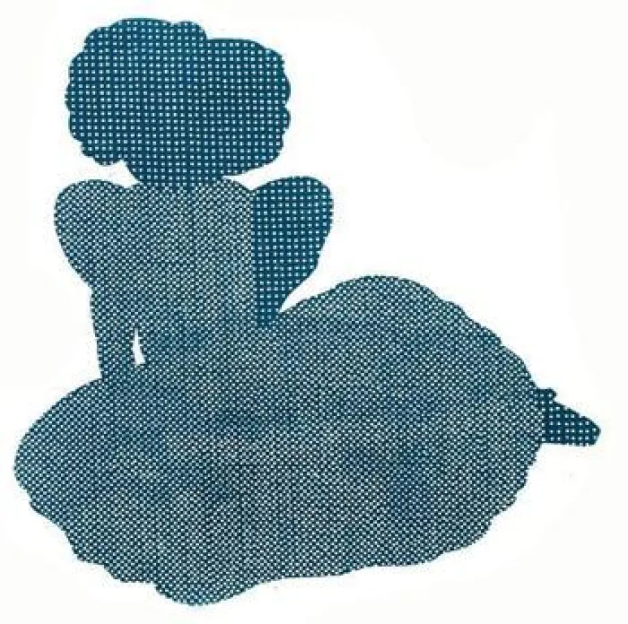 Frank Wahle | >Shirley< | Holzschnitt | 100 x 100 cm | 2002