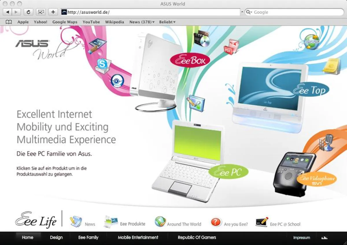 Eee Life - ab der Cebit auf asusworld.de
