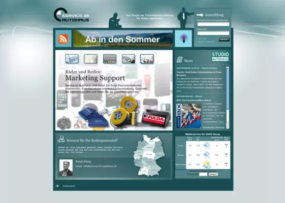 Bild: Goodyear Dunlop Autohaus Website serivce-im-autohaus.de bietet noch mehr Service