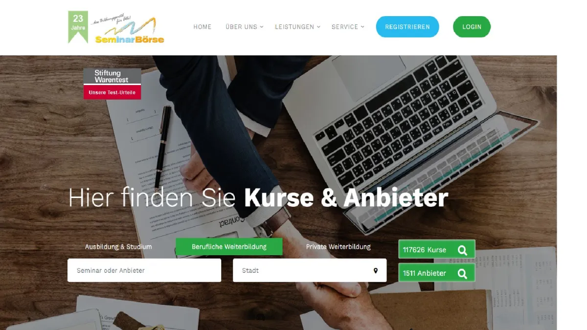 UNSERE NEUE SEMINARBOERSE IST ONLINE