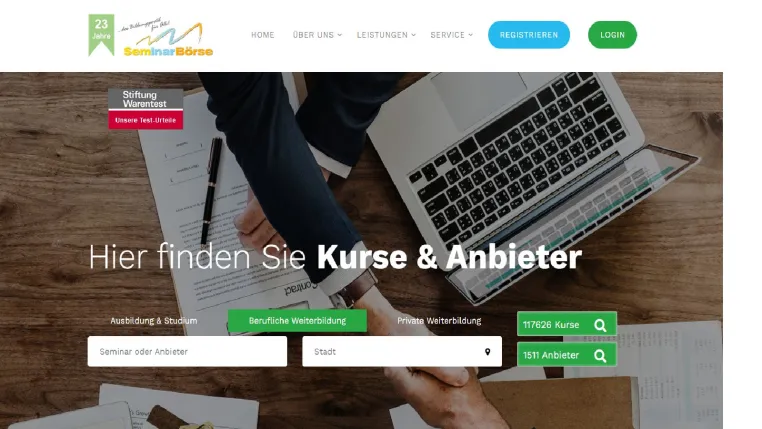 Bild: UNSERE NEUE SEMINARBOERSE IST ONLINE - informativer, moderner und natürlich responsive