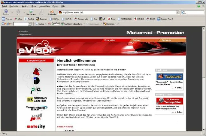 Bild: eVisor positioniert sich als Motorrad Promotion neu