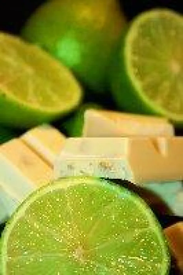 Weiße Schokolade und Frucht ergeben gut gekühlt eine erfrischende Mischung.