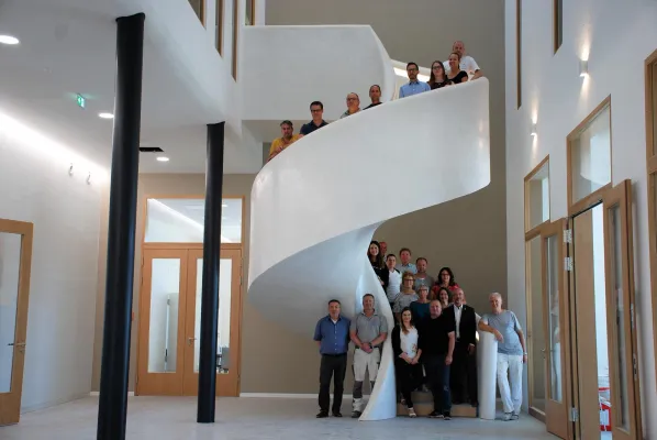 Bild: Eine Treppe wird zum Kunstwerk