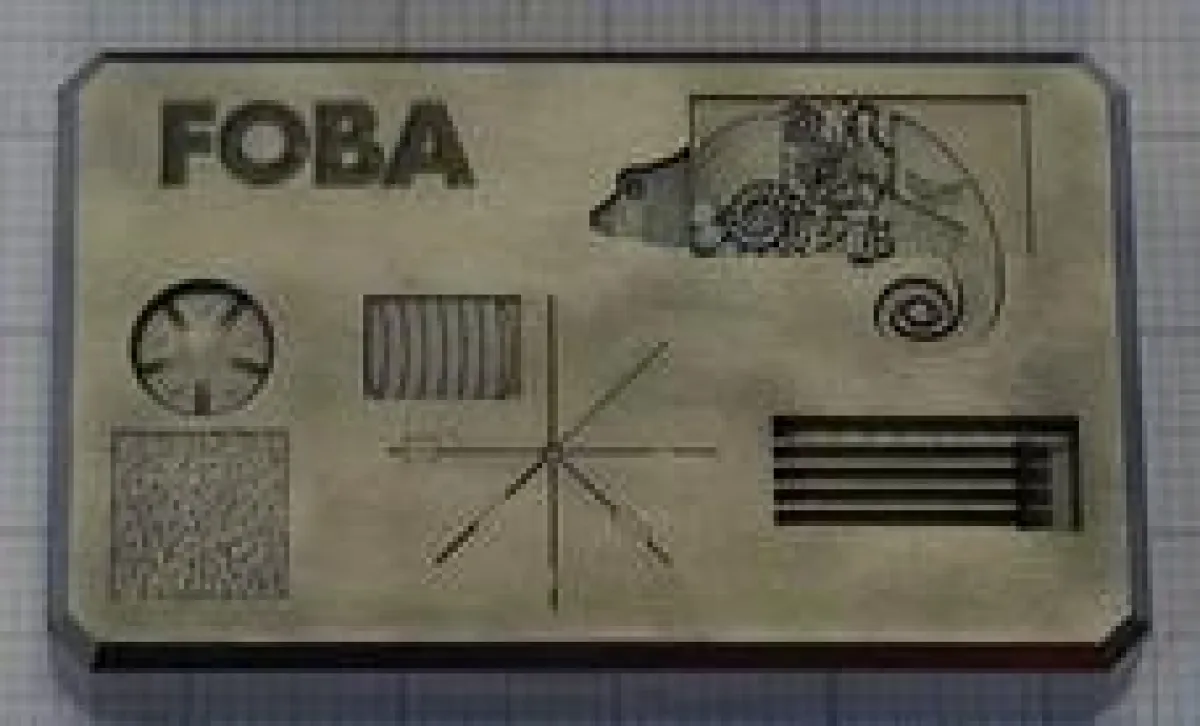 Lasergravur in mit feinsten Strukturen im Werkzeugstahl