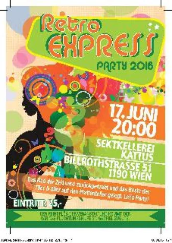 Das Rad der Zeit wird zurückgedreht: Retro Express Charity Party am 17. Juni 2016 Bild: Das Rad der Zeit wird zurückgedreht: Retro Express Charity Party am 17. Juni 2016