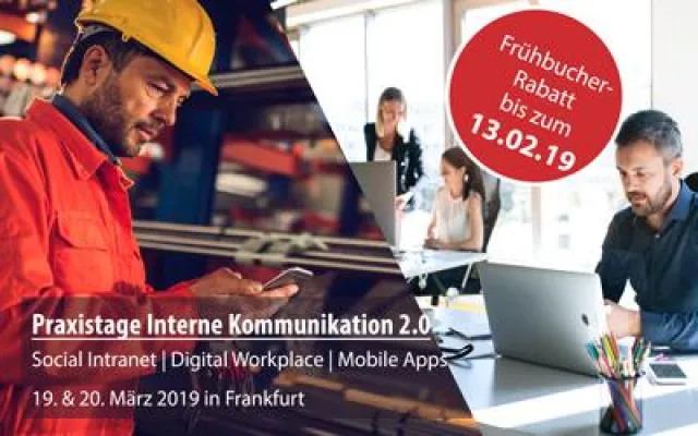 Bild: Praxistage Interne Kommunikation 2.0 – am 19. und 20. März 2019 in Frankfurt