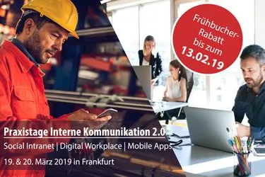 Bild: Praxistage Interne Kommunikation 2.0 – am 19. und 20. März 2019 in Frankfurt