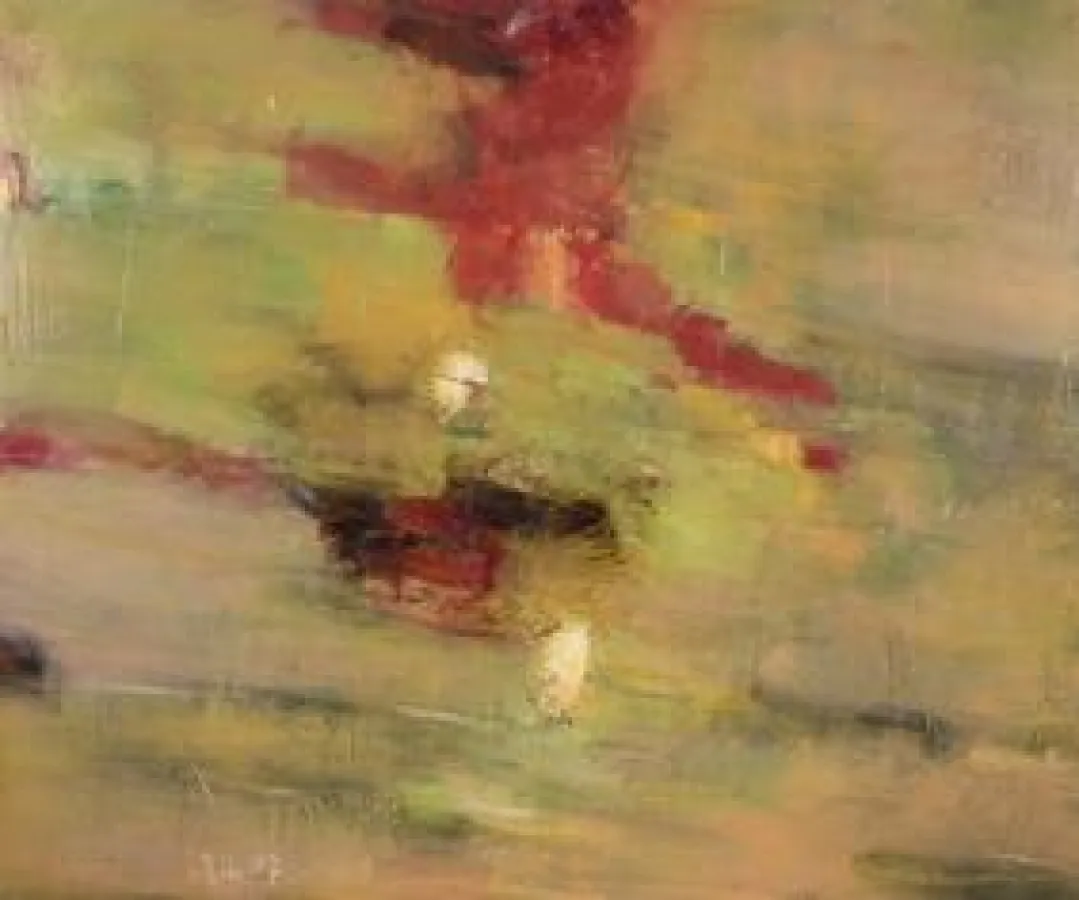 Thomas Ritter: Berggarten, Öl auf Leinwand, 120x100, 2007