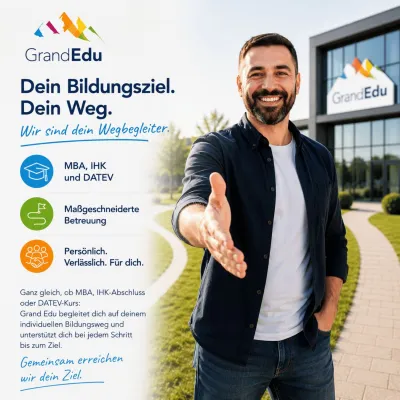 Bild: Dein Bildungsziel. Dein Weg. Wir sind dein Wegbegleiter.