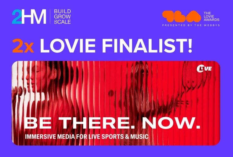 Bild: 2HM mit Kundenprojekt L1VE zweifacher Finalist bei den Lovie Awards 2026