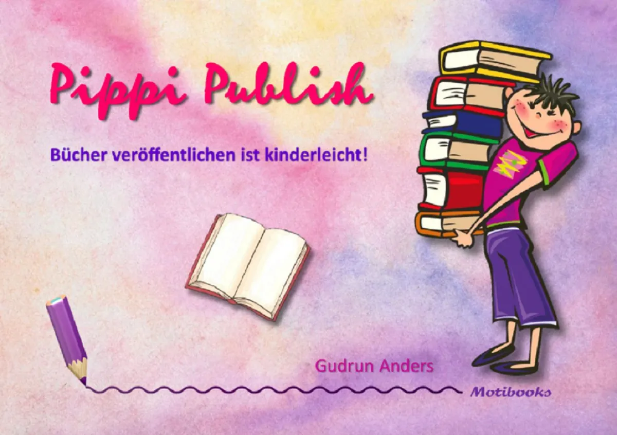 Buchcover Pippi Publish (© (c) Gudrun Anders, Bild (c) Pixabay.com)