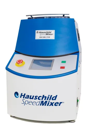 Batterien: Anoden-, Kathoden- und Separatormischung mit Hauschild SpeedMixer® Bild: Batterien: Anoden-, Kathoden- und Separatormischung mit Hauschild SpeedMixer®