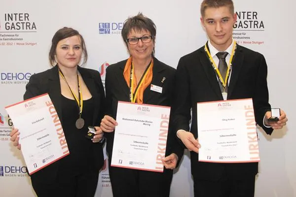 Bild: Silbermedaille für Team der Ratsstube Blasius beim „Couvert d’or“ auf der Intergastra 2012