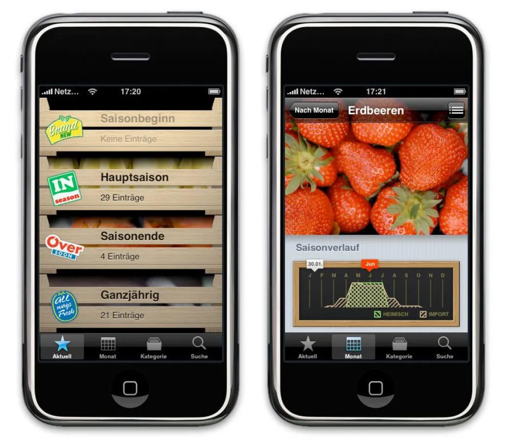 Mit Erntefrisch fällt der Griff zu saisonalen Produkten leichter