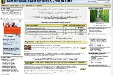 Bild: Dresden-News.Net: Dresden Portal jetzt neu mit Foto-Galerie und Forum