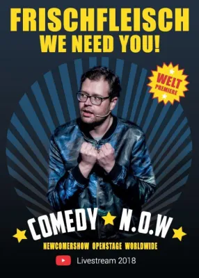 Bild: 2. Weltpremiere: Comedy N.O.W. am 21. April live aus dem BKA-Theater - und als Stream weltweit im Netz!