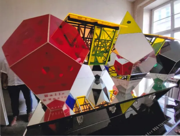 Bild: Peter Josef Abels, Das Weltparlament oder der Tempel der Vernunft 1984 - 2002 Modell 1:500