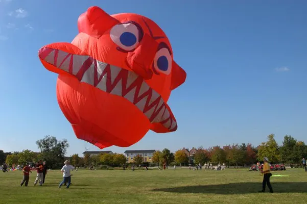 Über 60 Drachenkünstler beim 30. Drachenfest in Potsdam am 22. und 23. September 2018 Bild: Über 60 Drachenkünstler beim 30. Drachenfest in Potsdam am 22. und 23. September 2018