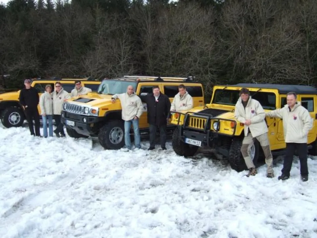 Hummerstarkes Event im Schnee