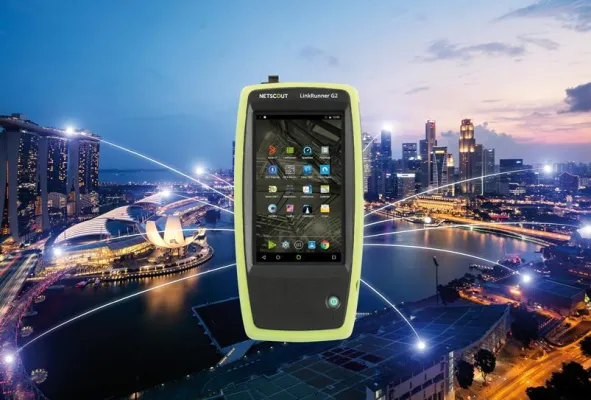 Allmos Electronic präsentiert den neuen LinkRunner G2 von Netscout Bild: Allmos Electronic präsentiert den neuen LinkRunner G2 von Netscout