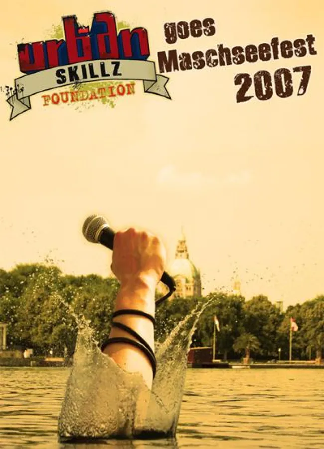 Flyer Vorderseite Urban Skillz goes Maschseefest 2007