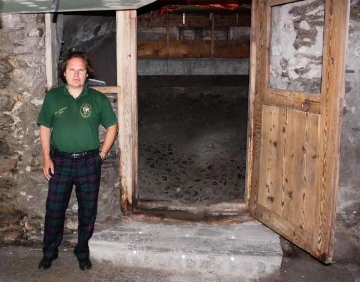 Gunter Sommer im zukünftigen Whisky Museum