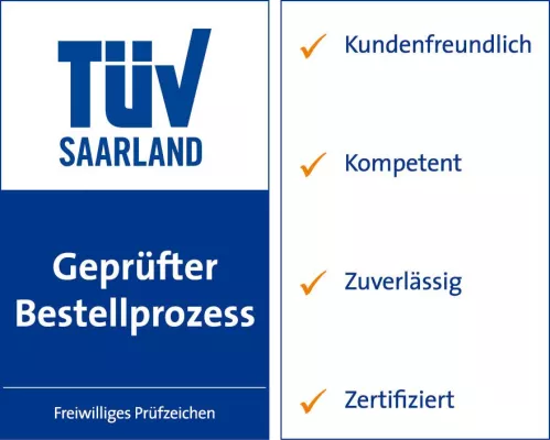 Bild: TÜV Saarland zertifiziert 1-2-3.tv