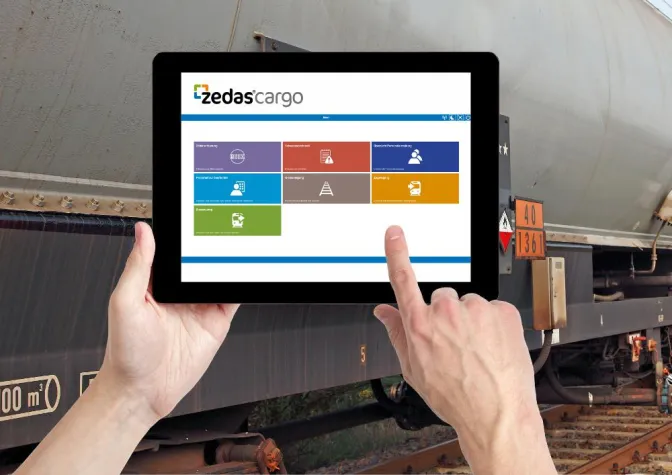 Bild: zedas®cargo macht die Bahnlogistik mobil