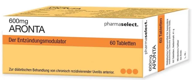 Bild: Pharmaselect: Neues Produkt "Aronta 600mg" gegen chronische innere Augenentzündung (Uveitis)