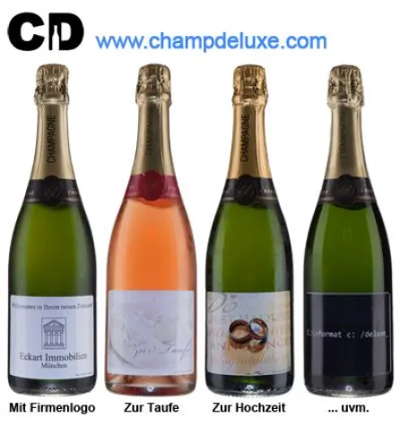 Bild: Jetzt neu: ChampDeluxe – Champagner und Weine mit eigenem Etikett