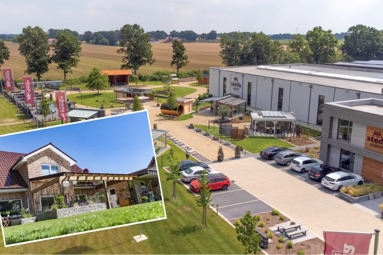 Bild: Rabattaktion bei steda: Sommer, Garten, Sonne – Holzüberdachungen im Handumdrehen günstig selbst bauen