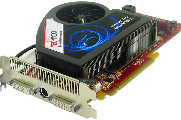 Bild: mad-moxx silent: Radeon X1900 XT 512MB PCI-E Rev.3 - High-End Grafikkarte mit Silent-Lüfter Arctic Cooling Accelero X2