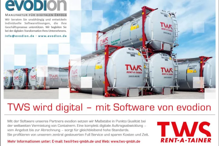 Industrie 4.0 in der Tankcontainerwelt Bild: Industrie 4.0 in der Tankcontainerwelt