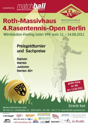 Bild: Wimbledon-Feeling am Eichkamp | VfK 1901 lädt zu Roth-Massivhaus Rasentennis-Open