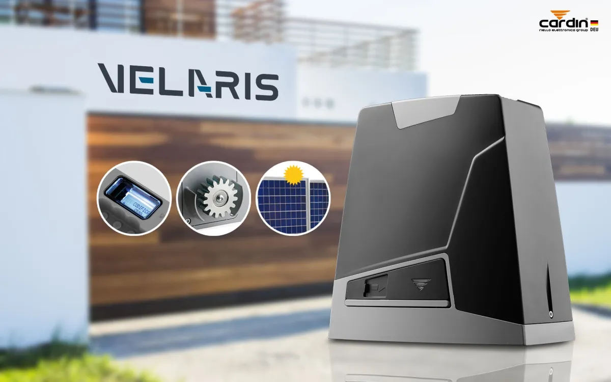 Der neue fortschrittliche Schiebetor-Antrieb VELARIS von CARDIN. (© BKH Sicherheitstechnik GmbH & Co. KG)